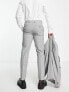 Фото #2 товара Selected Homme slim fit suit trouser in light grey check