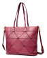 ფოტო #29 პროდუქტის Women's Genuine Leather Prism Tote Bag