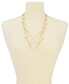 ფოტო #2 პროდუქტის Gold-Tone Imitation Pearl Multi-Row Necklace, 20" + 2" extender, Created for Macy's