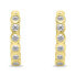 Fashion gold-plated earrings with clear zircons EA695Y