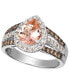 Фото #1 товара Кольцо Le Vian Peach Morganite Diamond Pear Halo Signature