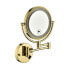 Фото #2 товара 8 Inch LED Wall Mount Two-Sided Magnifying Makeup Vanity Mirror 12 Inch Extension Gold Finish