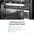 Фото #4 товара StarTech.com 1U Server Rack Shelf - Universal Vented Rack Mount Cantilever Tray for 19" Network Equipment Rack & Cabinet - Heavy Duty Steel – Weight Capacity 44lb/20kg - 16" Deep Shelf - Black - Rack shelf - Black - Steel - 20 kg - 1U - 482.6 mm