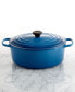 Приготовление пищи Le Creuset посуда Signature из высококачественного чугуна 6.75 Qt. Oval French Oven - фото #8