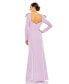 Фото #2 товара Women's Ieena Empire Long Sleeve Bow Shoulder Slip Gown