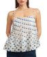 Women's Frances Polka Dot Pleated Tank