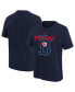 ფოტო #2 პროდუქტის Big Boys and Girls Navy Boston Red Sox Rewind Retro Tri-Blend T-shirt
