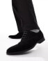 ASOS DESIGN oxford shoes in black faux suede