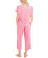 Women's 2-Pc. Garden Grove Capri Pajamas Set Ditsy Daisy, S - фото #2