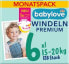 Windeln Premium Gr. 6, XXL, 15-20 kg, Monatspack, 128 St