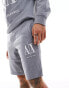 Фото #2 товара Armani Exchange large logo sweat shorts in grey marl CO-ORD