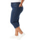 Фото #3 товара Plus Size Shape-Effect High-Rise Capri Jeans