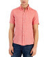 Фото #1 товара Men's Slim-Fit Yarn-Dyed Linen Shirt
