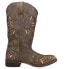 Фото #1 товара Roper Belle TooledInlay Square Toe Cowboy Womens Brown Casual Boots 09-021-0901