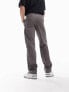 ASOS DESIGN relaxed chinos in charcoal