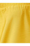 Kadın Sarı Düğmeli Kol Omzu Açık Gömlek