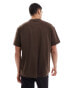 Фото #3 товара Weekday oversized 2-pack t-shirt in beige and brown