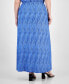Фото #2 товара Макси-юбка Mesh с принтом и разрезом Bar III, созданная для Macy's