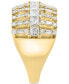 ფოტო #4 პროდუქტის EFFY® Diamond Multi-Cut Openwork Statement Ring (1-1/2 ct. t.w.) in 14k Gold