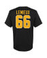 Фото #2 товара Big Boys Mario Lemieux Black Pittsburgh Penguins Name and Number T-shirt