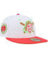 Фото #1 товара Men's White, Coral Pittsburgh Pirates Three Rivers Stadium 30th Anniversary Strawberry Lolli 59FIFTY Fitted Hat