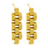 Modern gold-plated steel earrings VAAXF060G