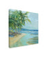 Suzanne Wilkins Blue Coastal Lagoon Canvas Art - 20" x 25"