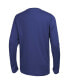 ფოტო #2 პროდუქტის Men's Royal New York Giants Side Drill Long Sleeve T-shirt