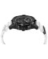Men's The Skull White Silicone Strap Watch 44mm