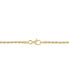ფოტო #4 პროდუქტის Men's Eagle & Anchor 22" Pendant Necklace in 14k Gold-Plated Sterling Silver