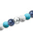 ფოტო #18 პროდუქტის Genuine Stone Bead Stretch Bracelet with Silver Plate or Gold Plate Bead Accent