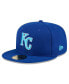 Фото #1 товара Men's Royal Kansas City Royals 2024 Father's Day 59FIFTY Fitted Hat