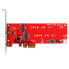 Фото #4 товара StarTech.com 2x M.2 SATA SSD Controller Card - PCIe - PCIe - M.2 - Full-height / Low-profile - PCI 2.0 - Red - CE - FCC - TAA