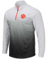 Фото #2 товара Men's Gray Clemson Tigers Magic Team Logo Quarter-Zip Jacket