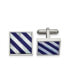 ფოტო #1 პროდუქტის Stainless Steel Blue Shell Inlay Cufflinks