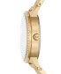ფოტო #3 პროდუქტის Women's Melissa Gold-Tone Stainless Steel Bracelet Watch 35mm