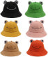 Фото #7 товара Adult Fisherman Hat Frog Fisherman Sun Hat Summer Hat Cotton Cute Frog Hat for Women