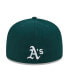 Фото #2 товара Men's Green Oakland Athletics Game Day Overlap 59FIFTY Fitted Hat