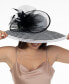 Фото #5 товара Women's Wide Striped-Brim Dressy Hat