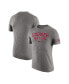 Фото #1 товара Men's Heathered Gray Oklahoma Sooners 2-Hit Tri-Blend T-shirt