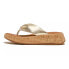 Фото #2 товара FITFLOP F-Mode Leather-Twist Flatform Toe-Thongs Slides