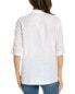 J.Mclaughlin Riviera Linen-Blend Blouse Women's