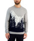 Фото #1 товара Men's Merino Knit Mountain Long Sleeve Crewneck Sweater, Created for Macy's