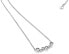 Silver necklace with diamond Tender DN147