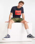 Фото #1 товара Hugo large box logo t-shirt in navy