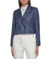 Фото #1 товара Women's Cropped Double-Breasted Blazer
