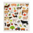 GLOBAL GIFT Classy Glitter Farm Animals Stickers
