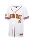 Men's White Arizona State Sun Devils Free Spirited Mesh Button-Up Baseball Jersey