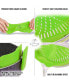Фото #4 товара Adjustable Silicone Snap-On Pot Strainer For Pots & Pans