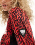 Dare 2b Outlast Core stretch mid layer half zip sweat in red leopard print Lollipop Wild, 42 - фото #6